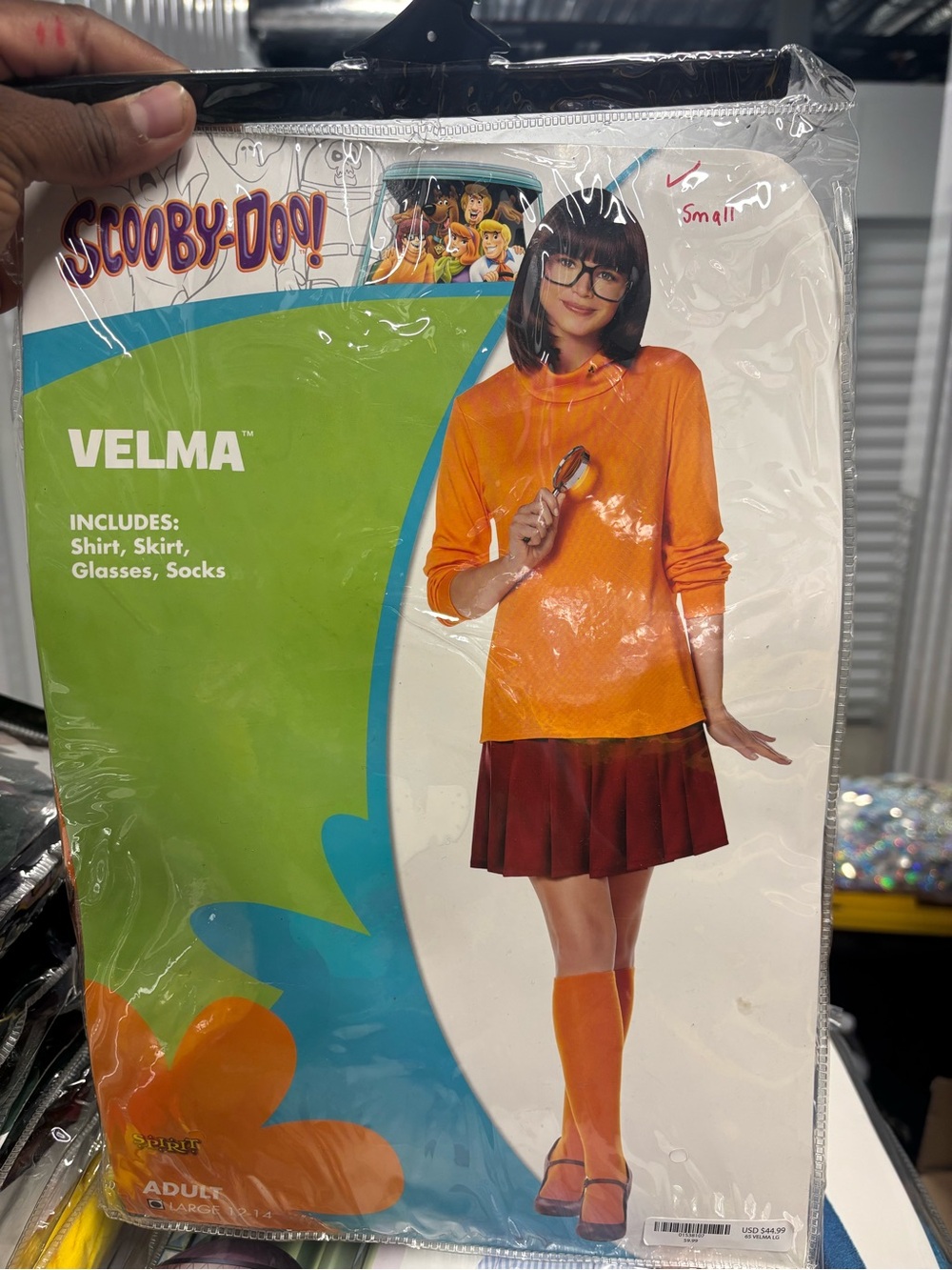 Scooby-Doo! Velma Adult Womens Costume Adult Small 4-6
